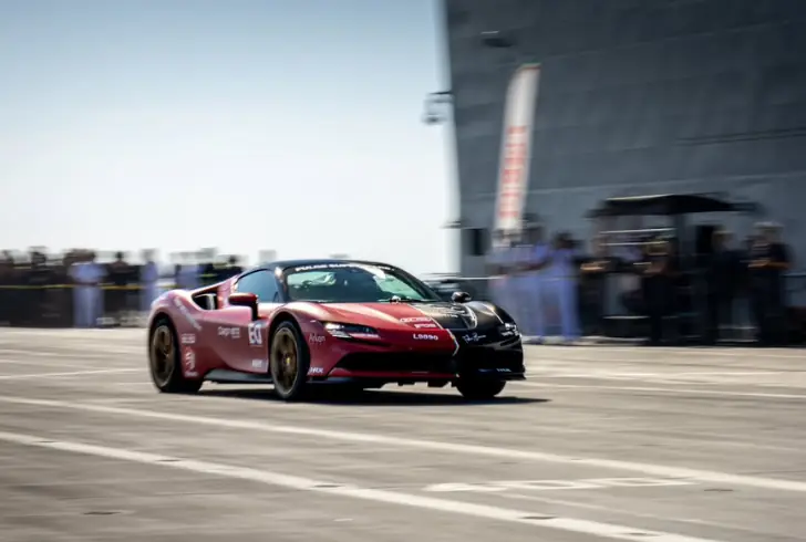 Barone speeding on ship deck