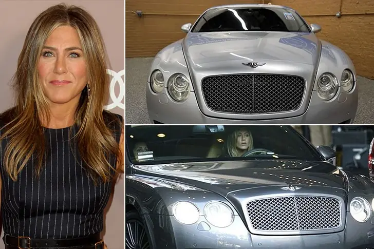 Jennifer Aniston –  Bentley Continental GT ,  Estimated $214K