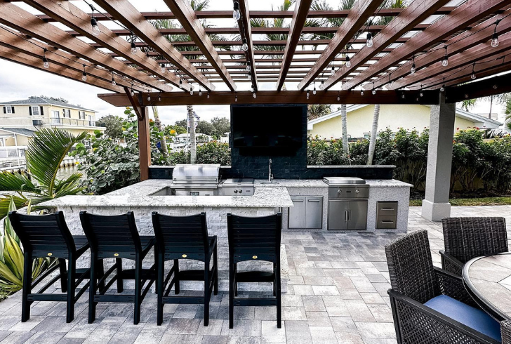 Discovering innovative covered outdoor kitchen ideas enhances your outdoor living space.